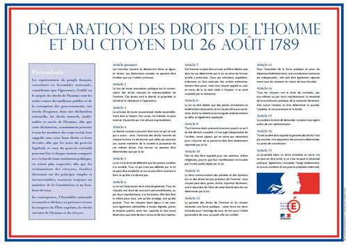 La Déclaration des droits de l'Homme et du citoyen de 1789 | éduscol |  Ministère de l'Éducation nationale et de la Jeunesse - Direction générale  de l'enseignement scolaire