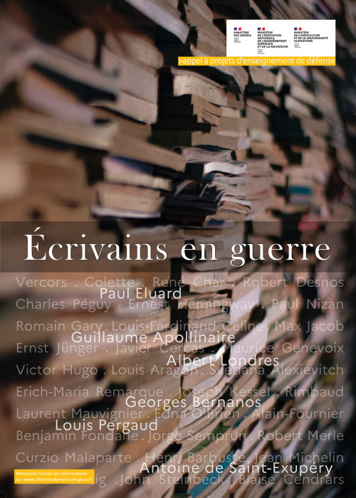 affiche ecrivains en guerre