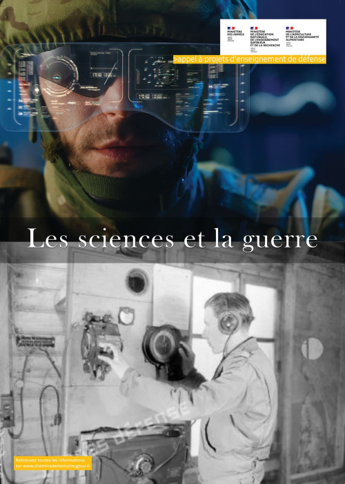 affiche les sciences et la guerre
