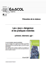 Prévenir les « jeux » dangereux et les pratiques violentes à l'école |  éduscol | Ministère de l'Éducation nationale et de la Jeunesse - Direction  générale de l'enseignement scolaire