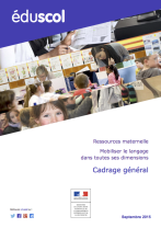 Mobiliser le langage dans toutes ses dimensions au cycle 1 | éduscol |  Ministère de l'Éducation nationale et de la Jeunesse - Direction générale  de l'enseignement scolaire