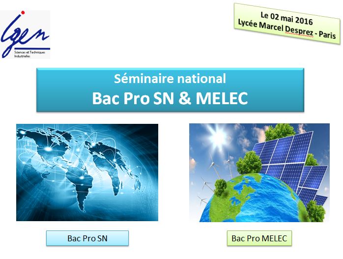 Rénovation des Bac. Pro. Systèmes Numériques et Métiers de l'électricité et  de ses environnements connectés - éduscol STI