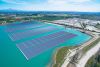 première centrale solaire flottante en France © Akuo Energy