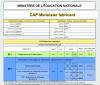 Onglet récapitulatif - Evaluation CAP MF